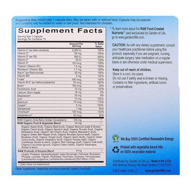 Garden Of Life Vitamin Code Raw One for Men