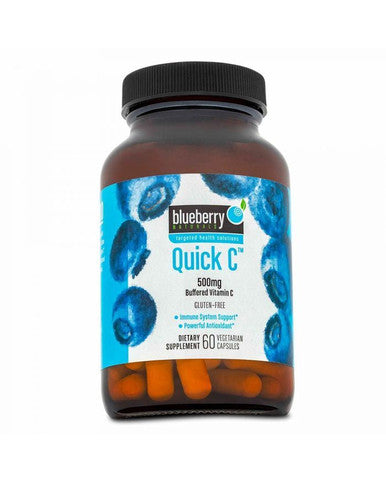 Blueberry Naturals Buffered Quick C 500 mg Vegetarian Capsules 60s B0128