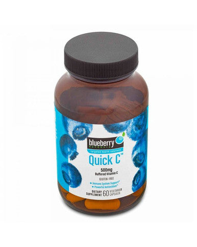Blueberry Naturals Buffered Quick C 500 mg Vegetarian Capsules 60s B0128
