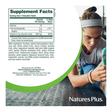 Natures Plus Lovites Chewable Vitamin C 500 mg 90 Tablets