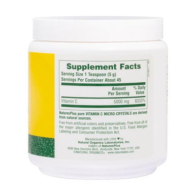 Natures Plus Vitamin C Micro Crystals 8 Oz 227 g Jar