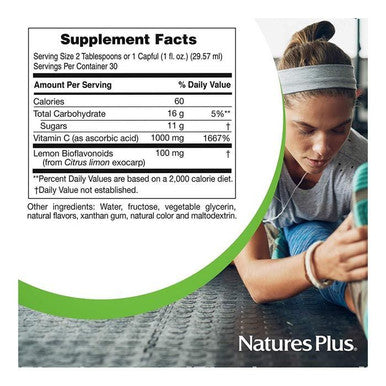 Natures Plus Vitamin C Liquid Orange 30 Oz