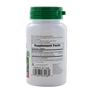 Natures Plus Herbal Actives Milk Thistle 250 mg 60's
