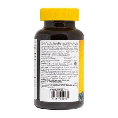 Natures Plus Vitamin D3 With Trans Resveratrol 90 tablets