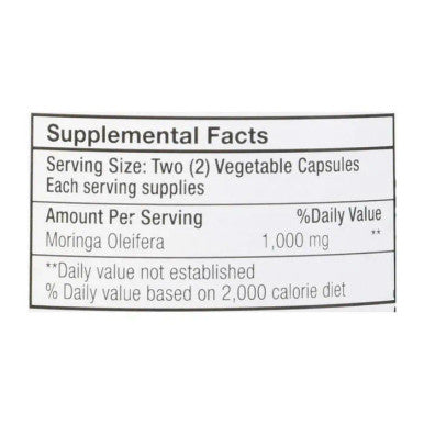 Only Natural Moringa Pure 1000 mg 90 Vegetable Capsules