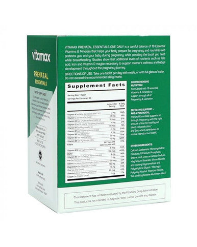 Vitamax Prenatal Essentials One Daily Tablets 60s
