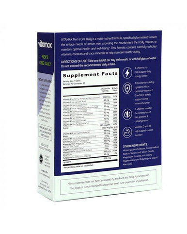 Vitamax Mens One Daily Tablets 30s