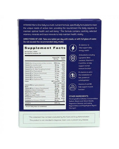 Vitamax Mens One Daily Tablets 30s