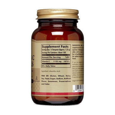 Solgar Vitamin C Crystals In Bottles 4.4 Oz 125 g