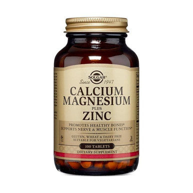 Solgar Calcium Magnesium Plus Zinc Tablets 100's