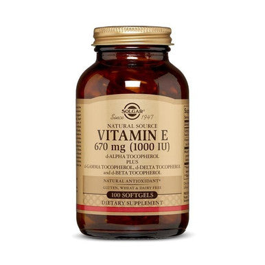 Solgar Vitamin E 1000iu Mixed Soft gels 100's