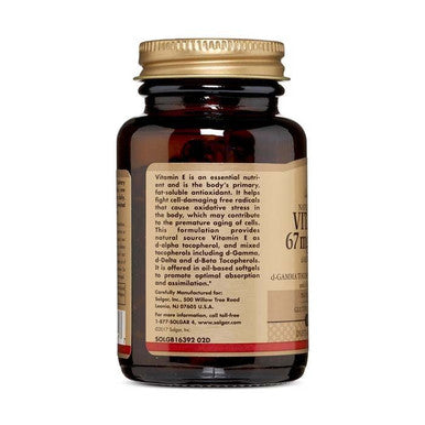 Solgar Vitamin E 67 mg (100 IU) 100 Softgels