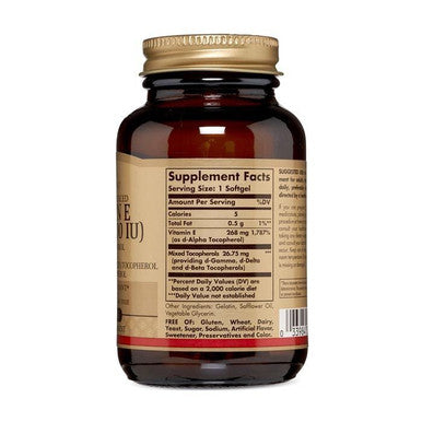 Solgar Vitamin E 400iu Mixed Softgels 50's