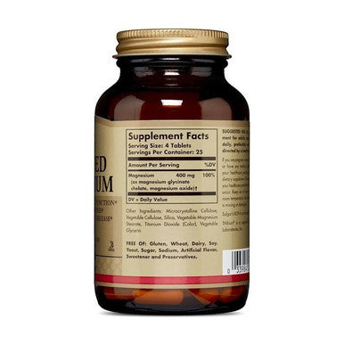 Solgar Chelated Magnesium Tablets 100's