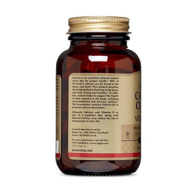 Solgar Calcium Citrate Vitamin D3 Tablets 60's