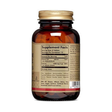 Solgar Calcium Citrate Vitamin D3 Tablets 60's