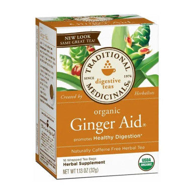 Traditional Medicinals Ginger Aid 16 Tea Bags