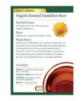 Traditional Medicinals Roasted Dandelion Root 16 Tea Bags
