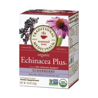Traditional Medicinals Eusacea Plus Elderberry 16 Tea Bags