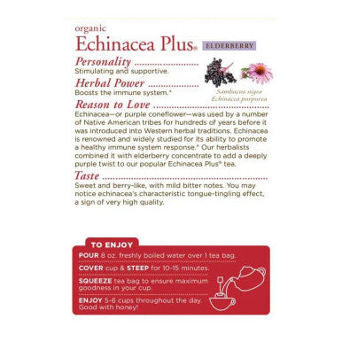 Traditional Medicinals Eusacea Plus Elderberry 16 Tea Bags