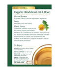 Traditional Medicinals Dandelion Leaf & Root 16 Tea Bags