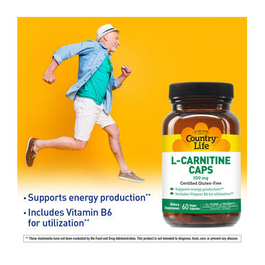 Country Life L-Carnitine Caps 500 mg