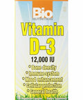 Vitamin D-3 12000IU 50 VEG CAPS By Bio Nutrition Inc