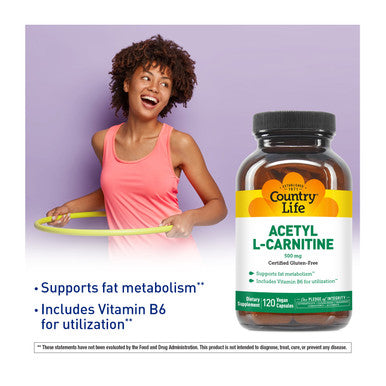 Country Life Acetyl L-Carnitine Caps 500 mg