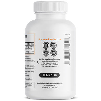 Bronson Buffered Vitamin C Calcium Ascorbate - 1,000 mg 100 Count