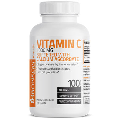 Bronson Buffered Vitamin C Calcium Ascorbate - 1,000 mg 100 Count