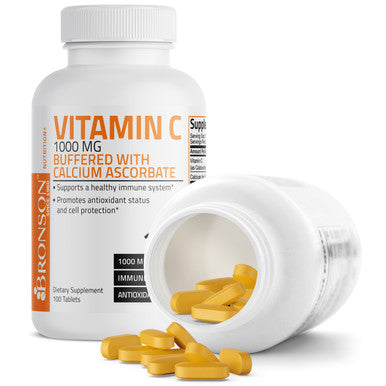 Bronson Buffered Vitamin C Calcium Ascorbate - 1,000 mg 100 Count