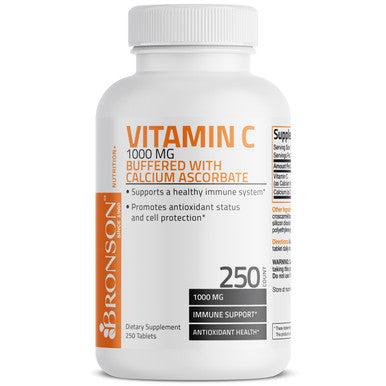 Bronson Buffered Vitamin C Calcium Ascorbate - 1,000 mg 250 Count