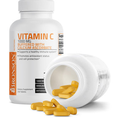 Bronson Buffered Vitamin C Calcium Ascorbate - 1,000 mg 250 Count