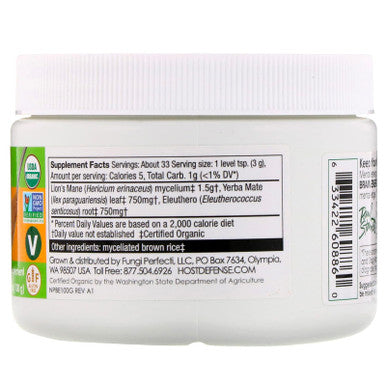 Host Defense MycoBotanicals Brain Energy Powder