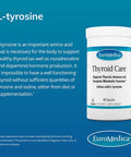 Euromedica Thyroid Care - 60 Capsules - Iodine & L Tyrosine Supplement - Support Thyroid & Immune Health, Support Energy Levels, Promote Healthy Metabolism - 30 Servings