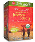 Organic Whole Leaf Japanese Sencha Tea 18 Bags By Uncle Lees Teas