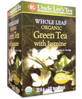 Organic Whole Leaf Jasmine Green Tea 18 Bags By Uncle Lees Teas
