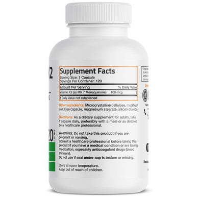 Bronson Vitamin K2 MK-7 - 100 mcg 60Count