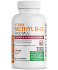 Bronson Methyl B12 Fast Dissolve Sublingual - Cherry - 5,000 mcg 180 Count
