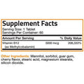 Bronson Methyl B12 5000 Mcg Vitamin B12 Methylcobalamin Energy & Brain Support 60 Lozenges
