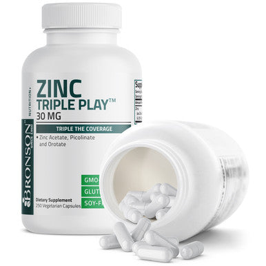 Bronson Zinc Triple Play - 30 mg 250 Count