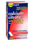 Sunmark Calcium Citrate With Vitamin D Caplets 60 Caps By Sunmark