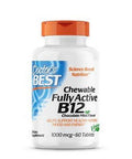 Chewable Fully Active Vitamin B12 Chocolate Mint Flavor, 60 Tabs By Doctors Best