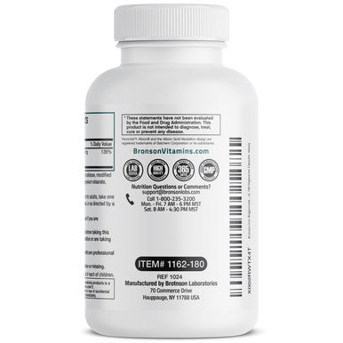 Bronson Iron Bisglycinate - 25 mg 180 Count