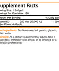 Bronson Vitamin D3 - 10,000 IU 180 Count