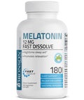 Bronson Melatonin Fast Dissolve - Peppermint - 12 mg 180 Count