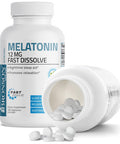 Bronson Melatonin Fast Dissolve - Peppermint - 12 mg 180 Count