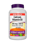 Webber Naturals Calcium Vitamin D 500 Mg 200iu 250 Tablets