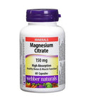 Webber Naturals Magnesium Citrate 150 mg 60's