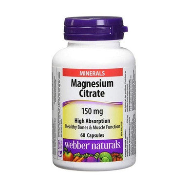 Webber Naturals Magnesium Citrate 150 mg 60's